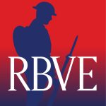 Royal British Veterans Enterprise Logo. A Tommy Soldier Silhouette sits behind the letters RBVE