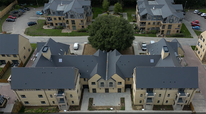Aerial view of RBVEs Centenary Village