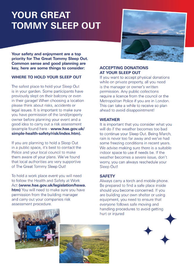 Your Great Sleep Out Guide